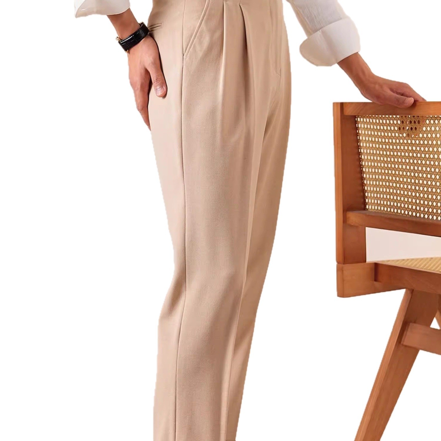Men's Italian Men's Neapolitan Suit Pants photo 6