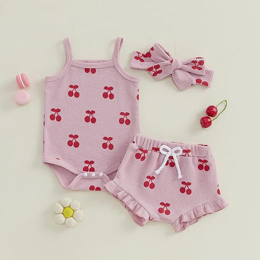 Sweet Daisy Mesh Camisole And Shorts Kids Outfit Set photo 1