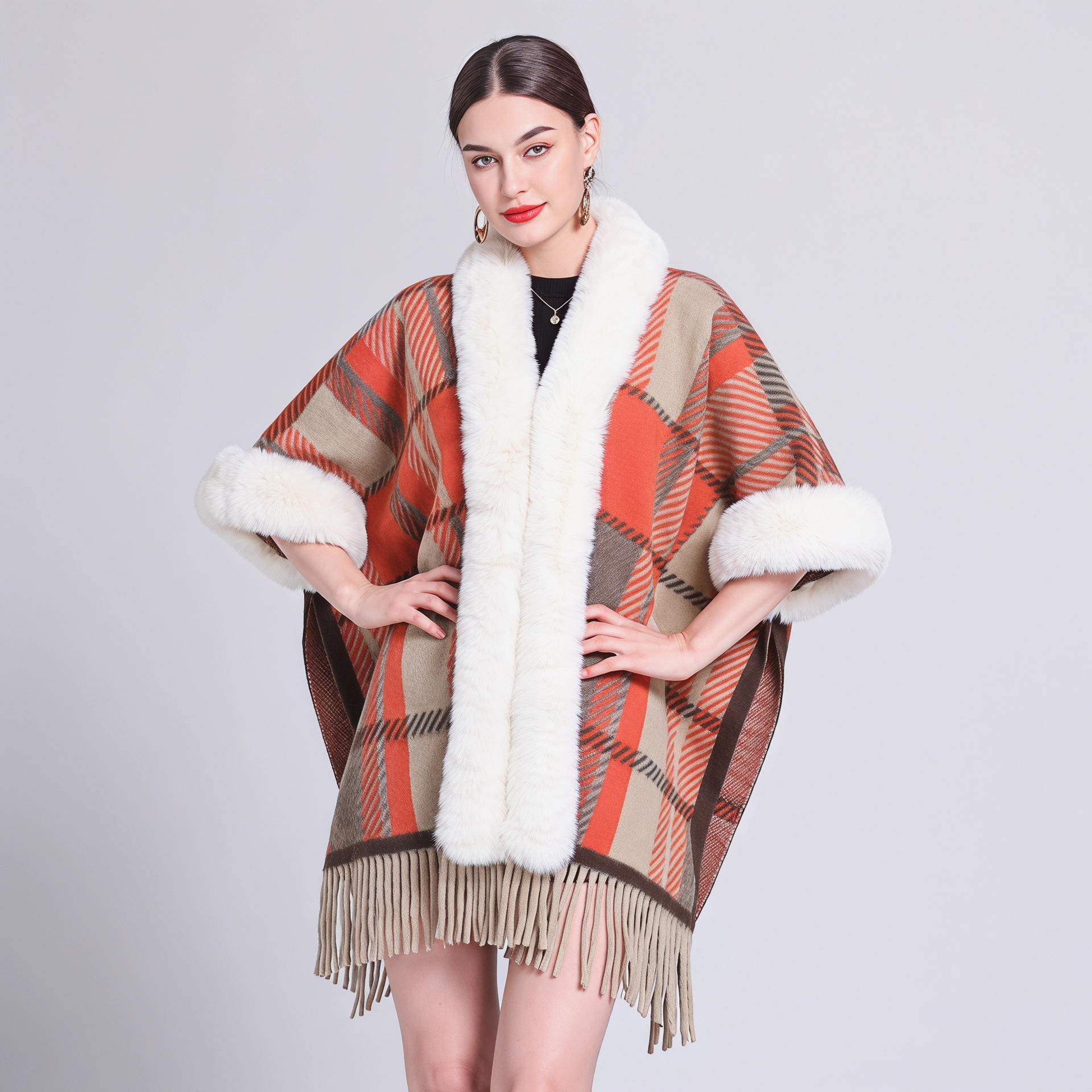 Soft And Warm Womens Tassel Scarf Shawl photo 6