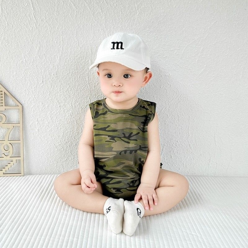 Boys' Summer Sleeveless Vest Romper photo 1