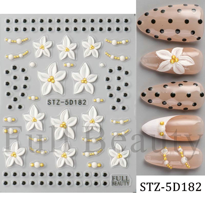 Ins-style Embossed 3D Adhesive Nail Stickers photo 7