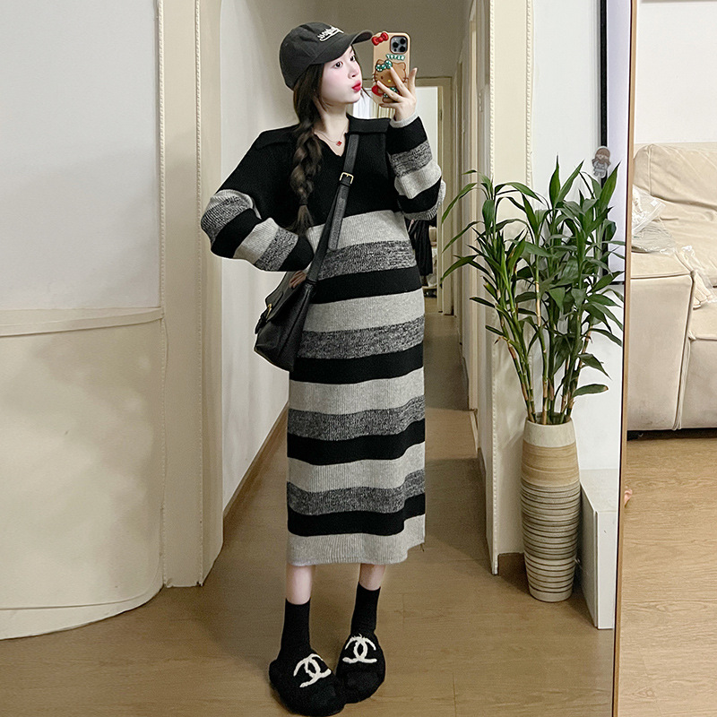 Women's New Large-size Sweater Dress photo 3