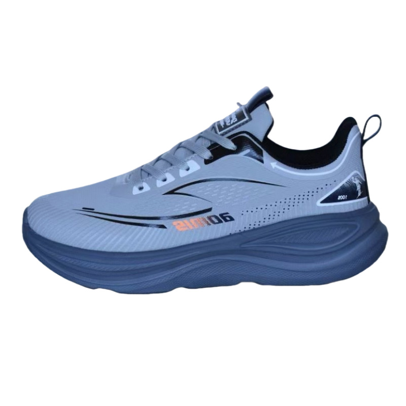 Waterproof Leather Upper Soft Sole Non-slip Lightweight Shock-absorbing Athletic Shoes photo 5