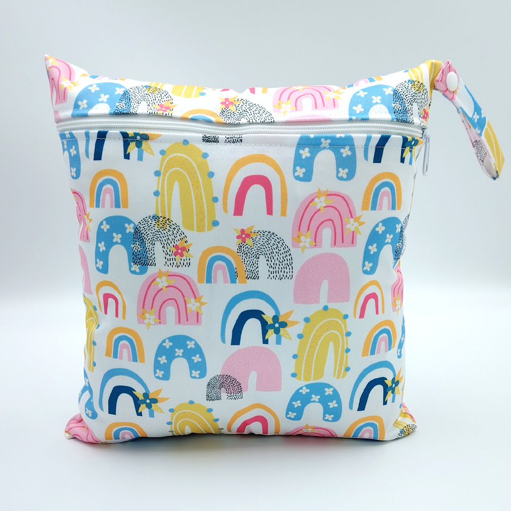 Cartoon-printed Single-zipper Diaper Bag For Babies Storage Pouch photo 8