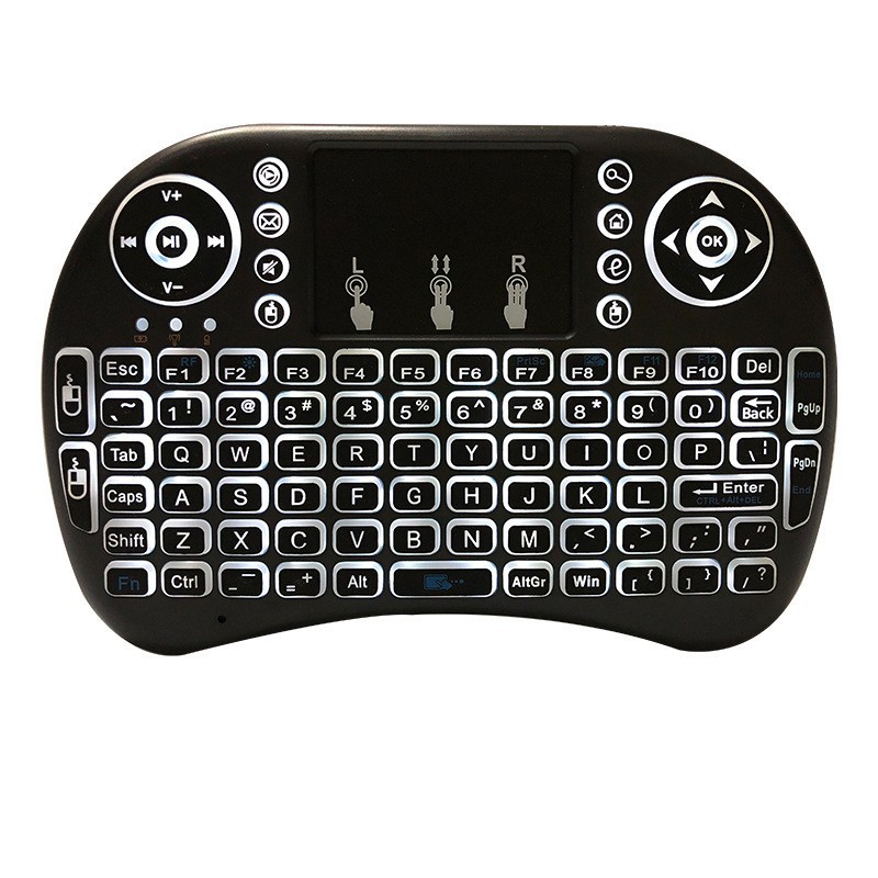 Tri Color Backlit Scrolling Light Wireless Keyboard photo 2