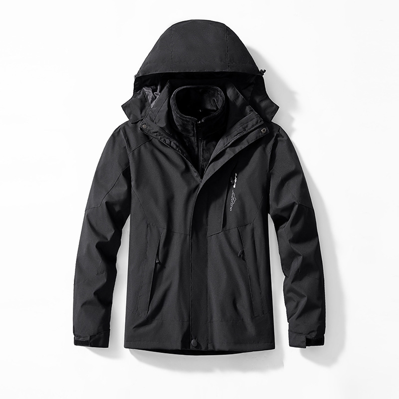 3-in-1 Mink-velvet Liner Two-piece Set Detachable Warm And Windproof Shell Jacket photo 4