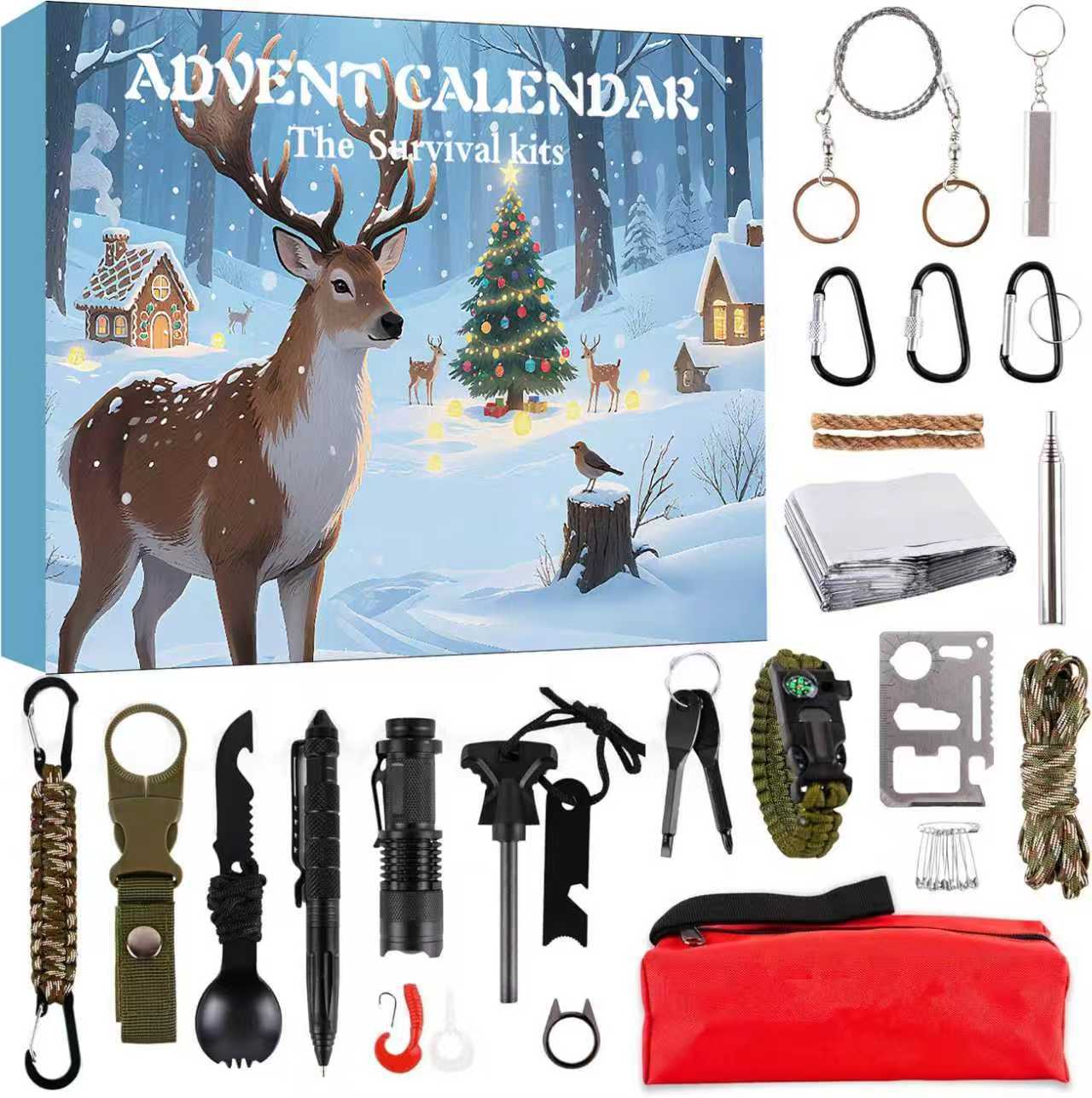 Multifunctional Adventure Outdoor Survival Tool Kit photo 1