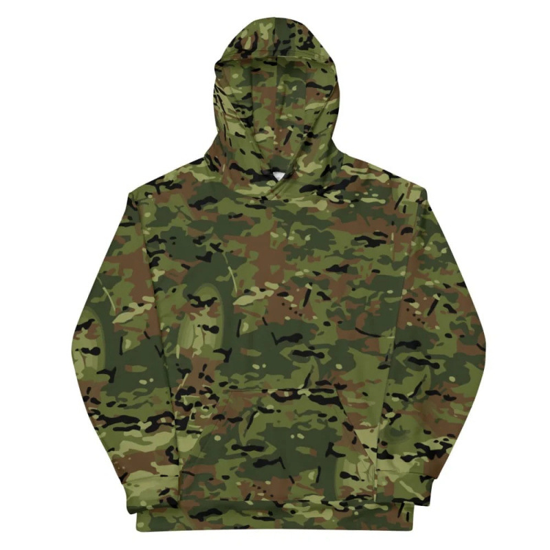 Camouflage Pattern 3D Digital Print Hoodie photo 3