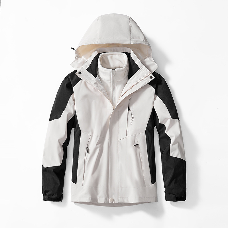 3-in-1 Mink-velvet Liner Two-piece Set Detachable Warm And Windproof Shell Jacket photo 8