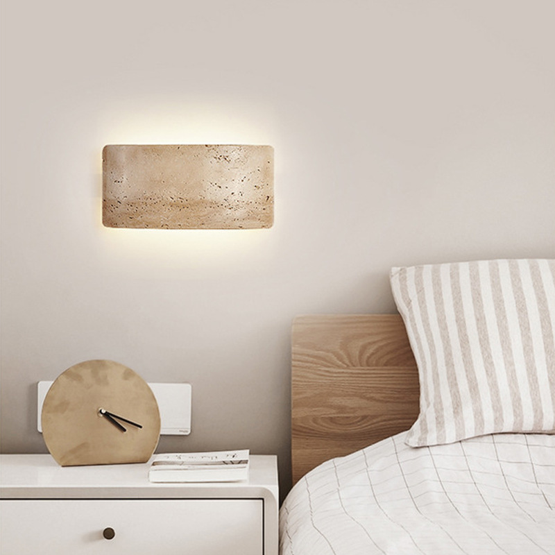 Mid-century Wabi-sabi Style Bedside Wall Lamp photo 3