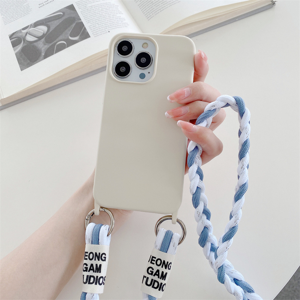 Back Woven Cross-body Lanyard Backer-card Accessories Phone Case photo 2