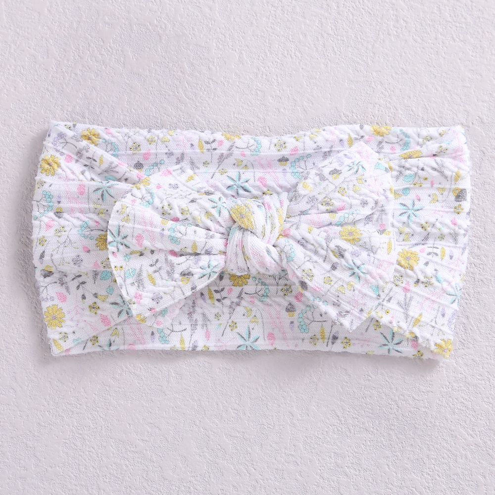 Wide-brimmed Jacquard Nylon New-style Childrens Headband photo 5