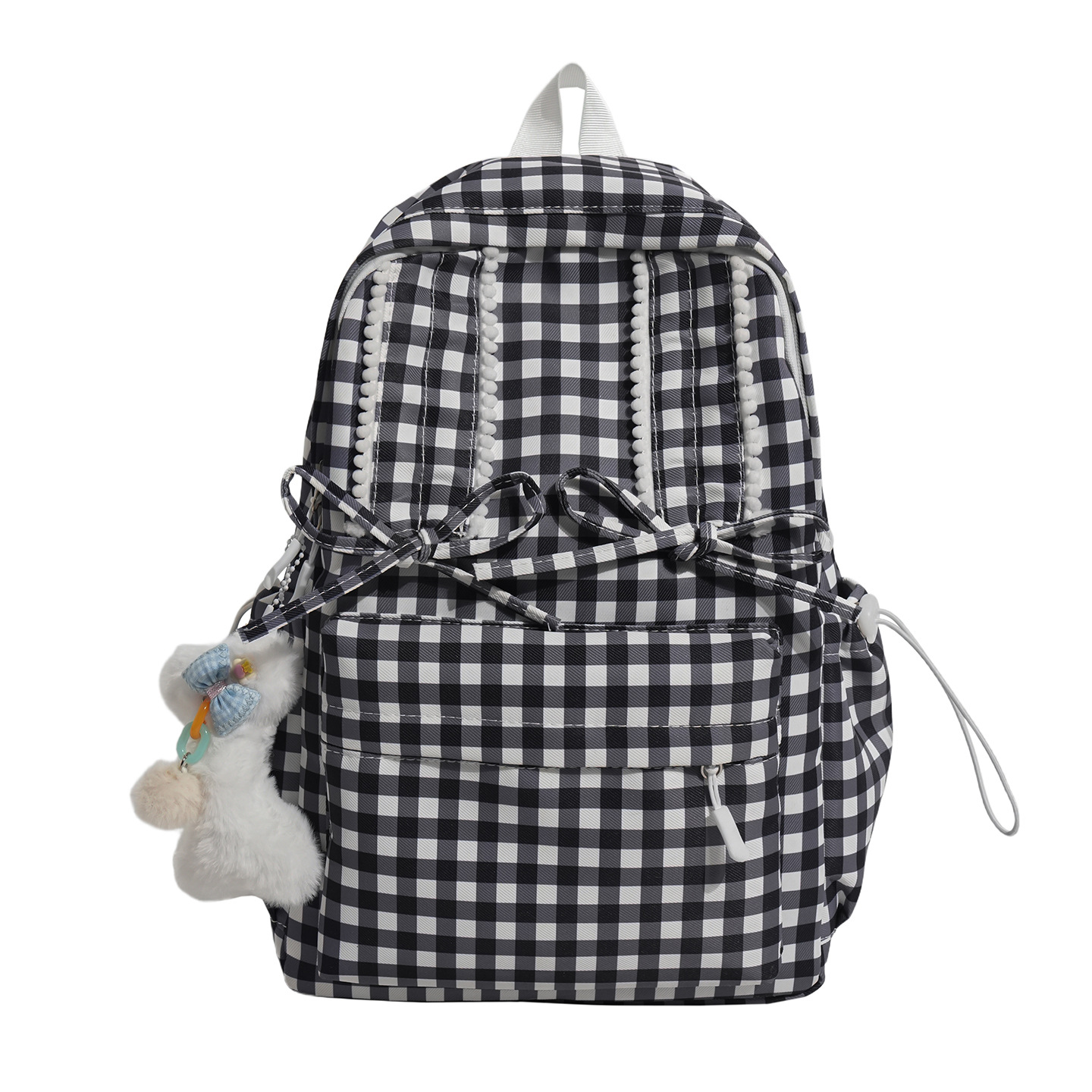 Plaid Soft And Cozy Backpack For Girls On Outings photo 6