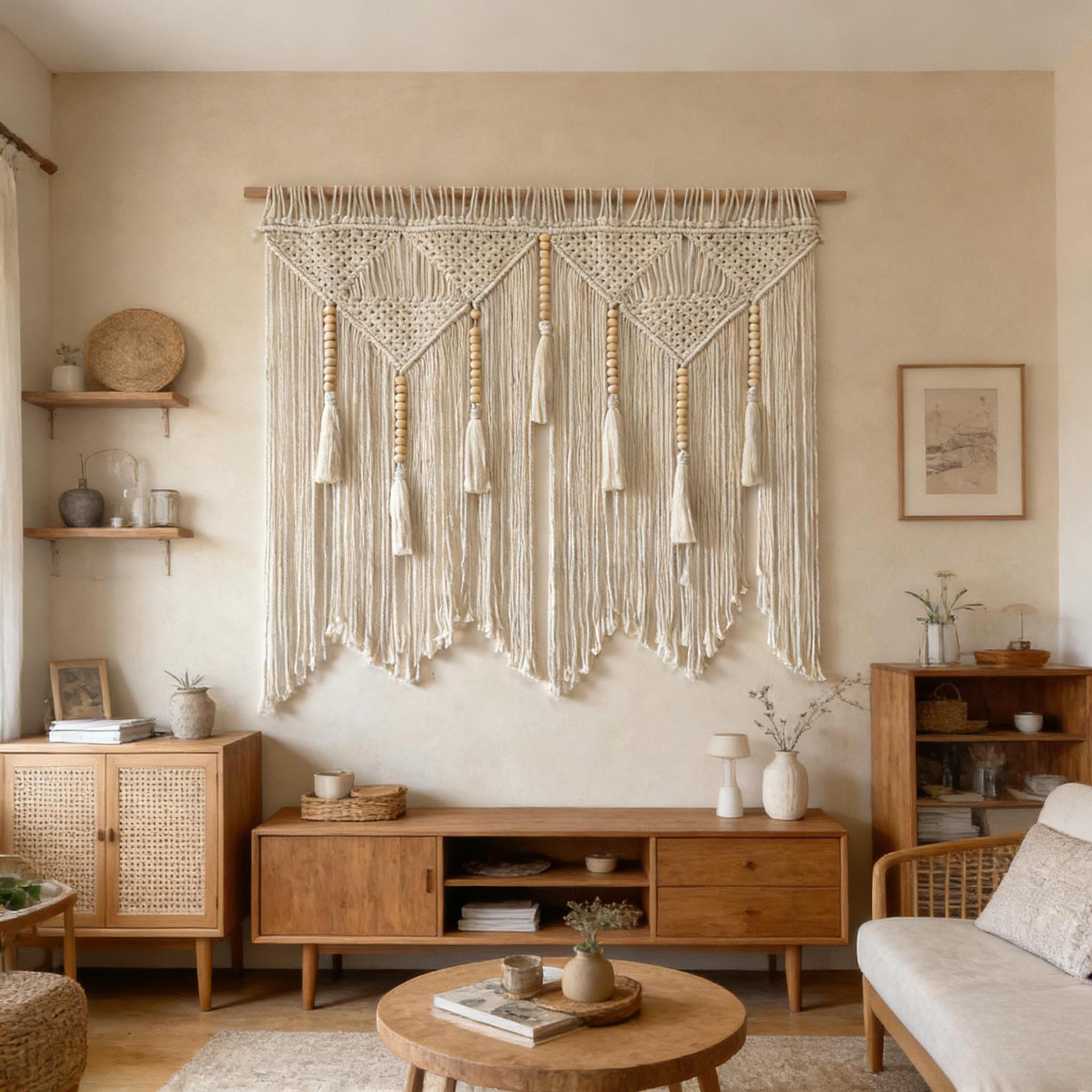 Bohemian Home Decor Wall Hanging Hand-woven Tapestry photo 3