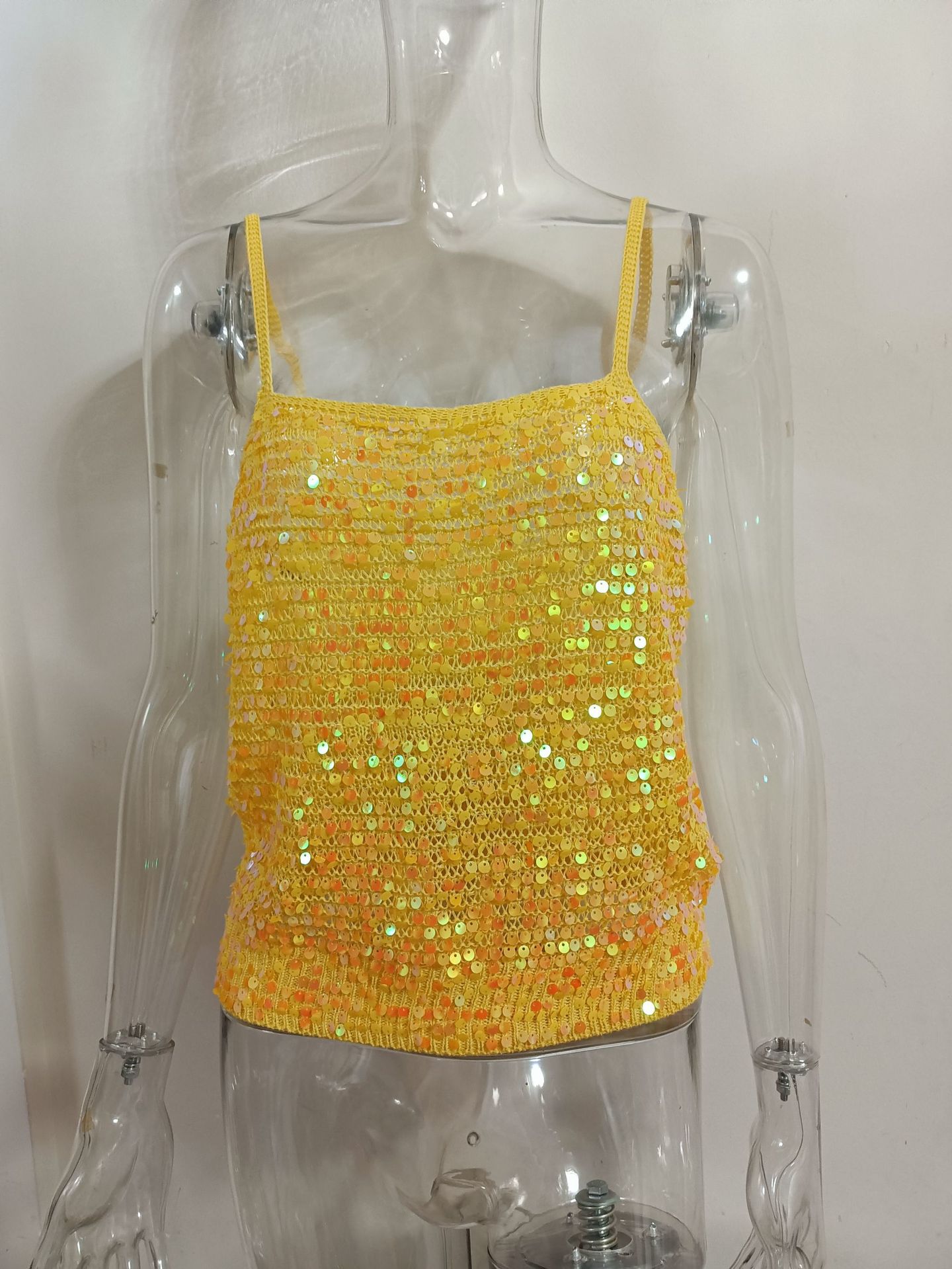 Fashionable Beaded Deep-V Vest For Women photo 4