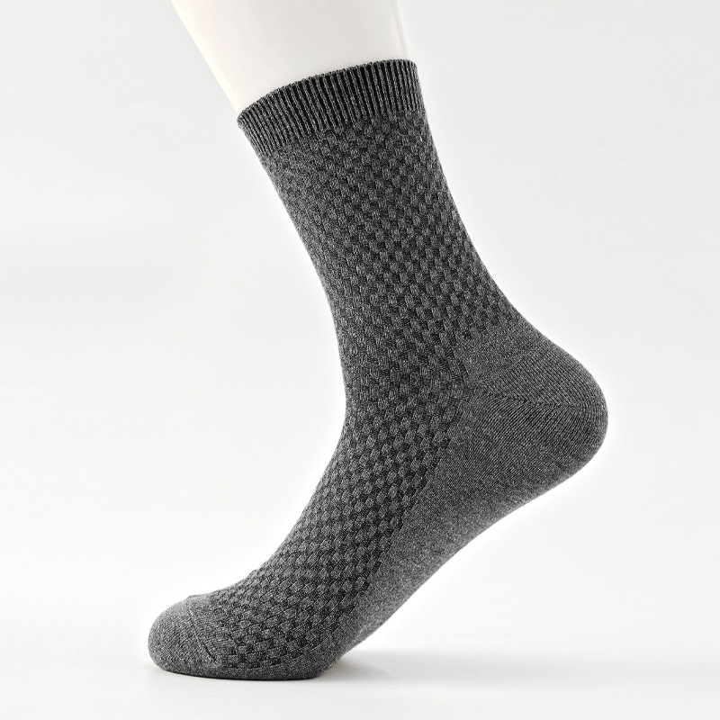 Mens Casual Soft And Breathable Mid-calf Socks photo 6