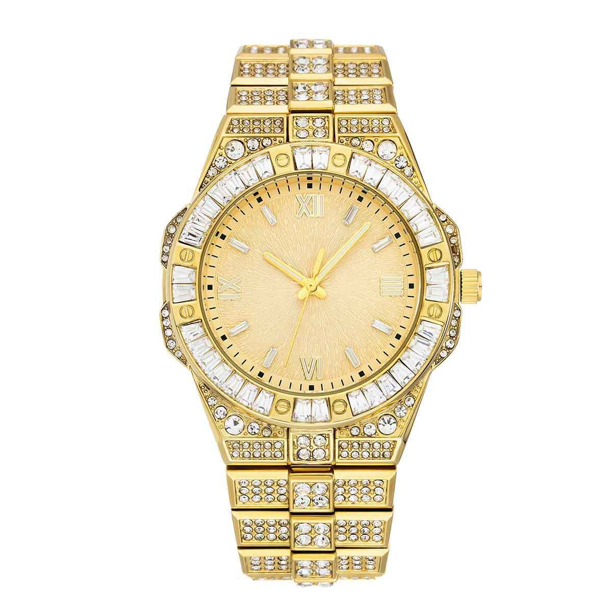 Full-diamond Watch Unisex Hip-hop Party Wristwatch photo 8