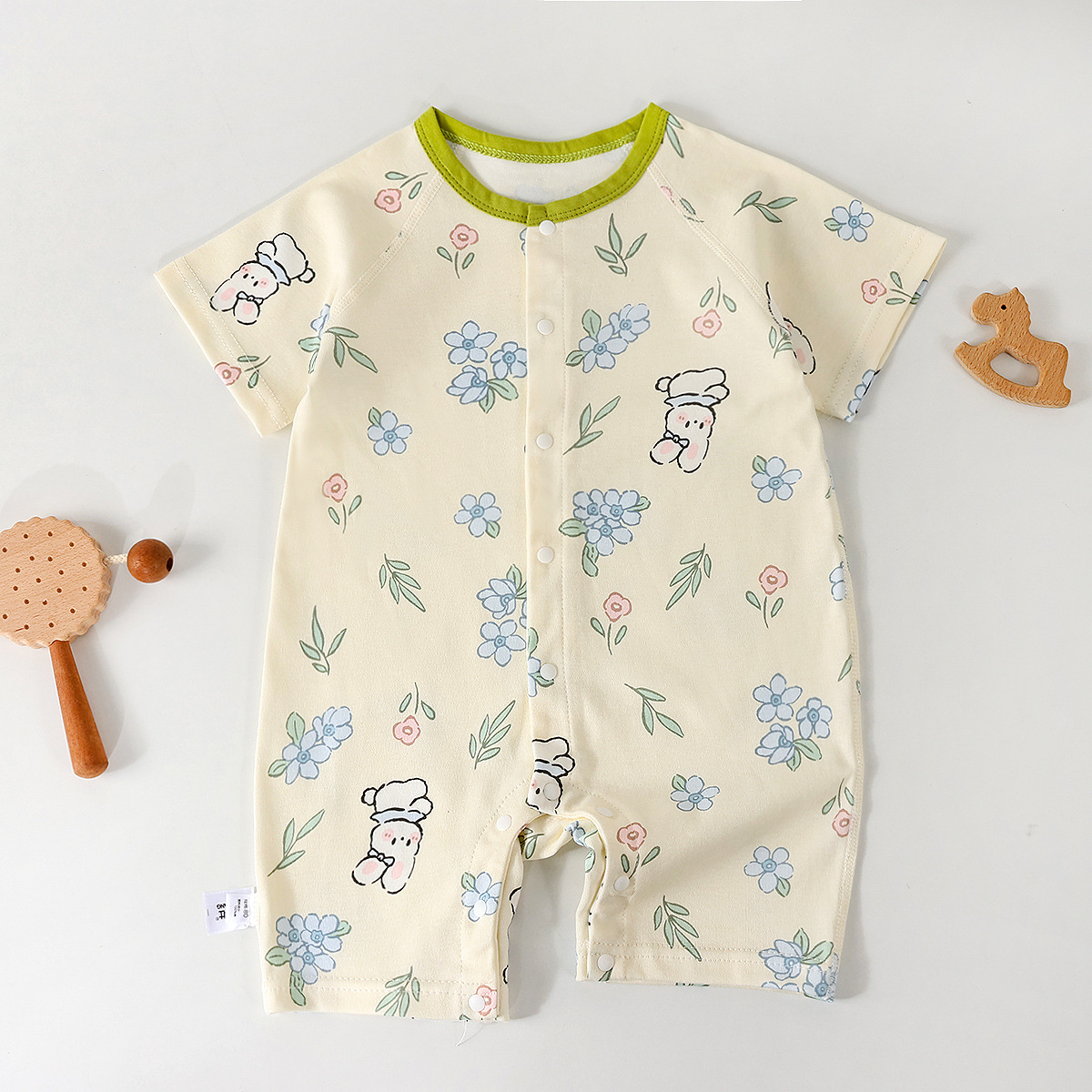 Fashionable Newborn Long-sleeve Bodysuit Loungewear photo 4