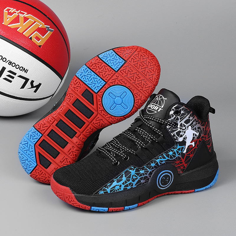 Boys Mesh Breathable Durable Casual Basketball Sneakers photo 8