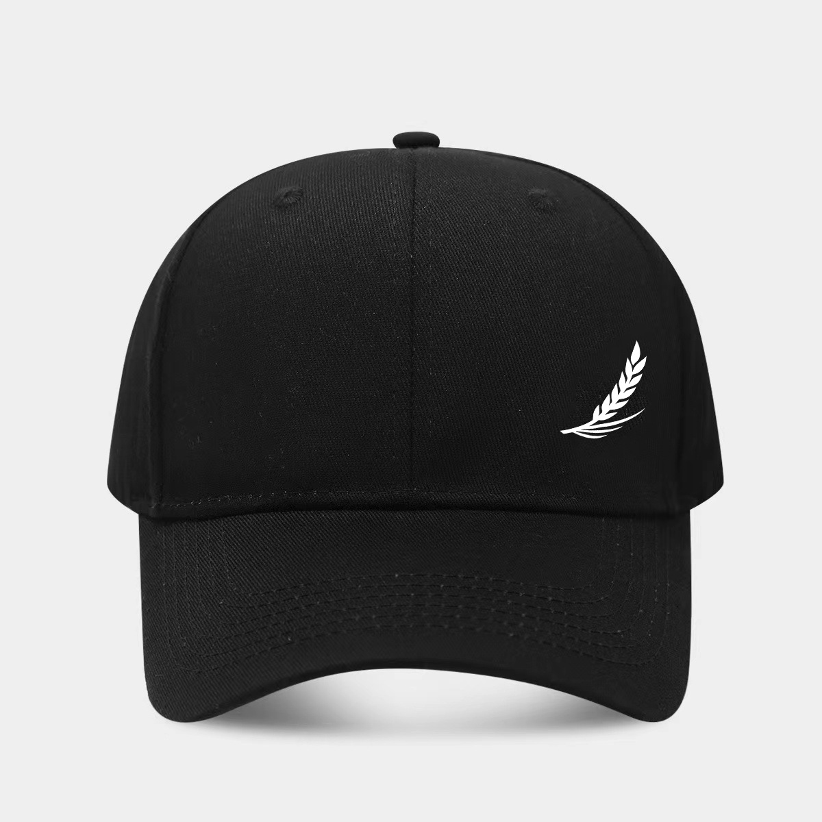 Side-hemmed Wheat-ear Print Baseball Cap For Men Outdoor Casual Style photo 6