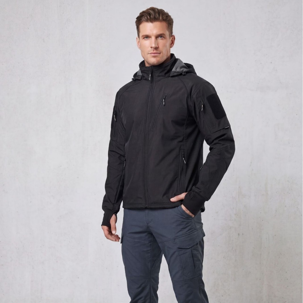 Fleece-lined Lightweight Jacketwarm Hiking And Cycling Shell photo 3