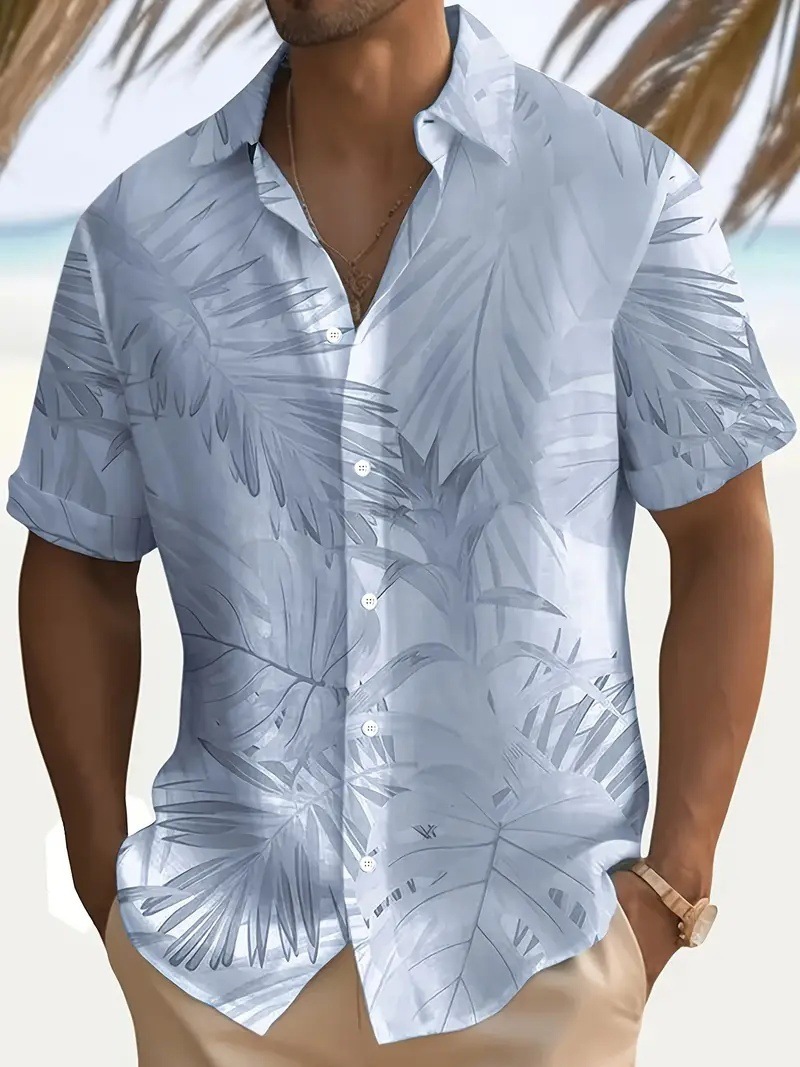 Men's Short-sleeve Printed Collar Shirt photo 3