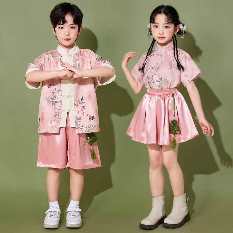 Chinese Style Design Childrens Outfit Set photo 4