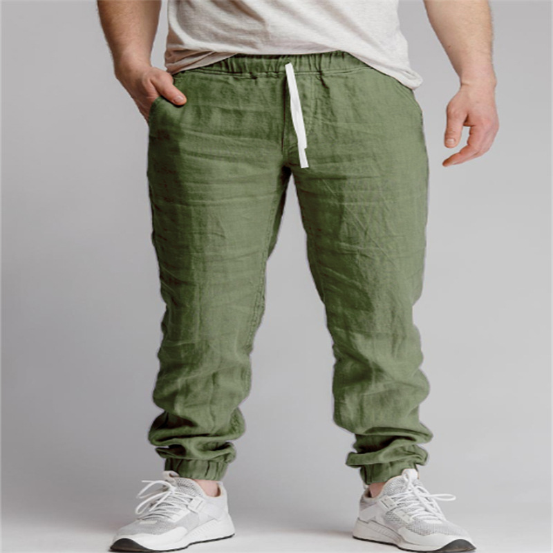 Solid-color Drawstring Outdoor Casual Breathable Jogger Pants With Elastic Cuffs photo 7
