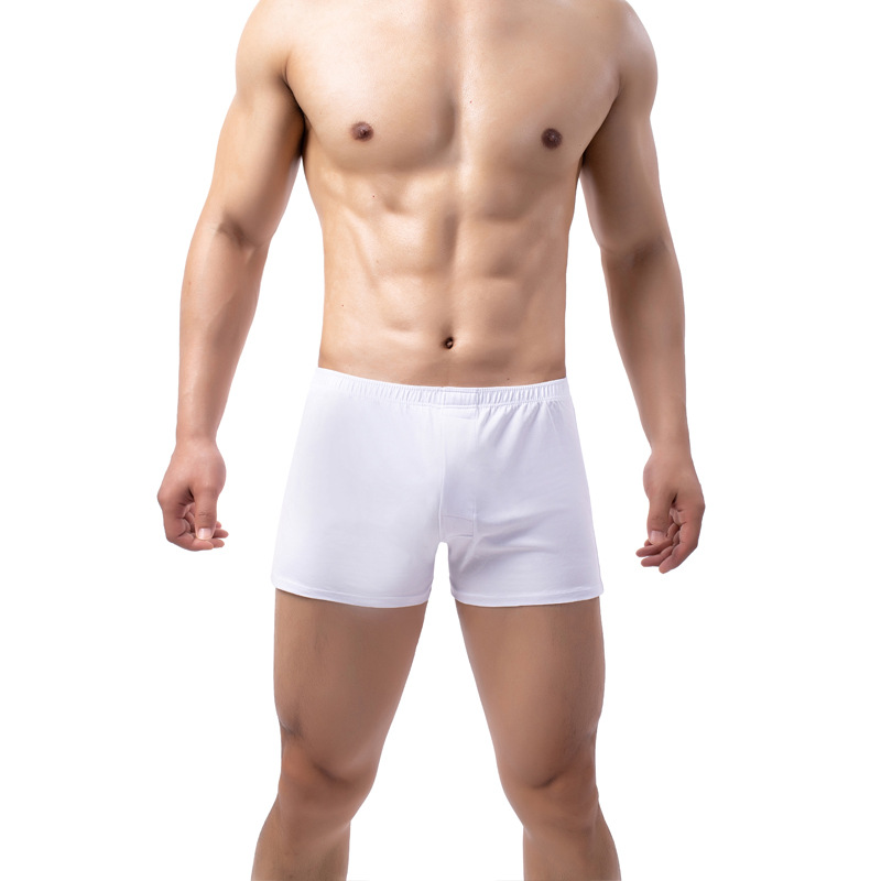 Mens Solid-Color Boxer Briefs Soft And Breathable photo 3