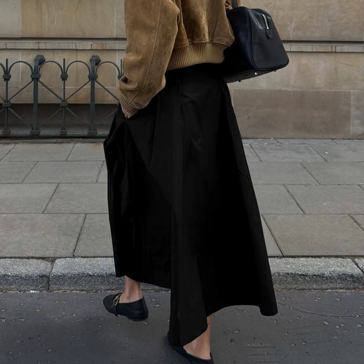 High-waisted Minimalist Slimming Midi Skirt For Women photo 3