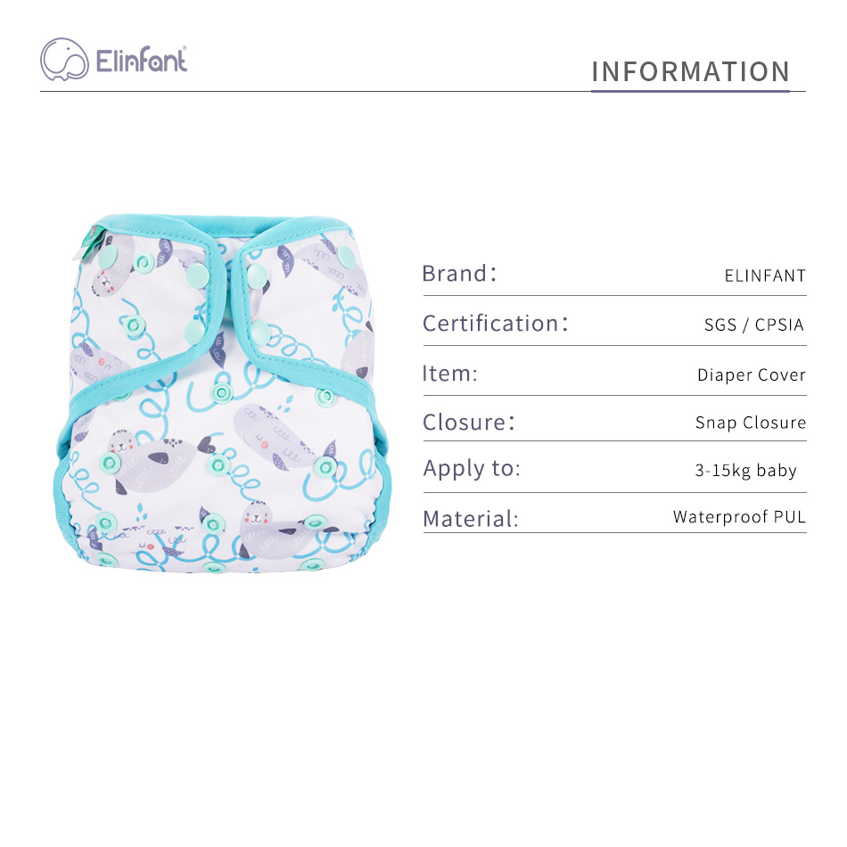 Square-head Breathable And Comfortable INS-style New-pattern Diaper Cover photo 2