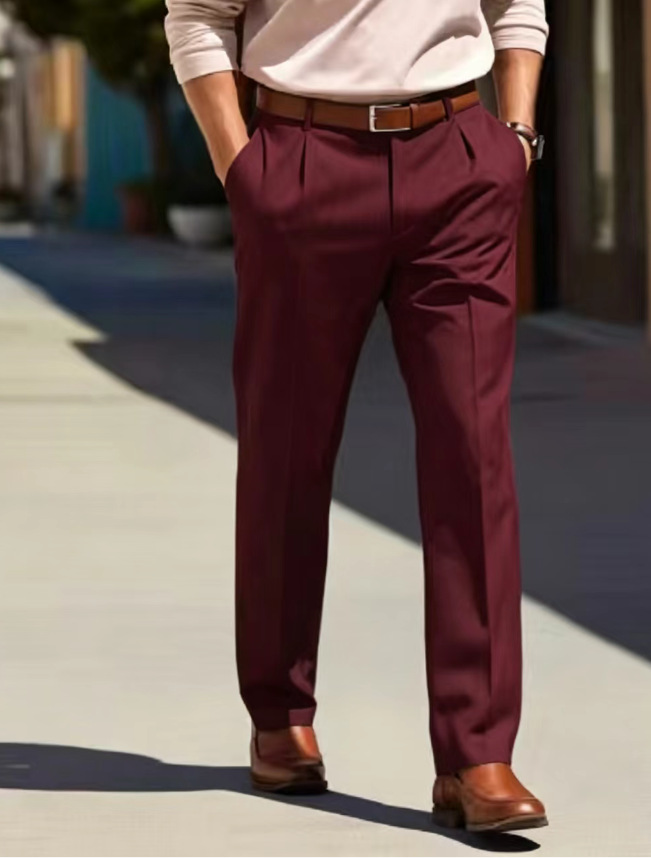 Men's Loose-fit Casual Tailored Trousers photo 5
