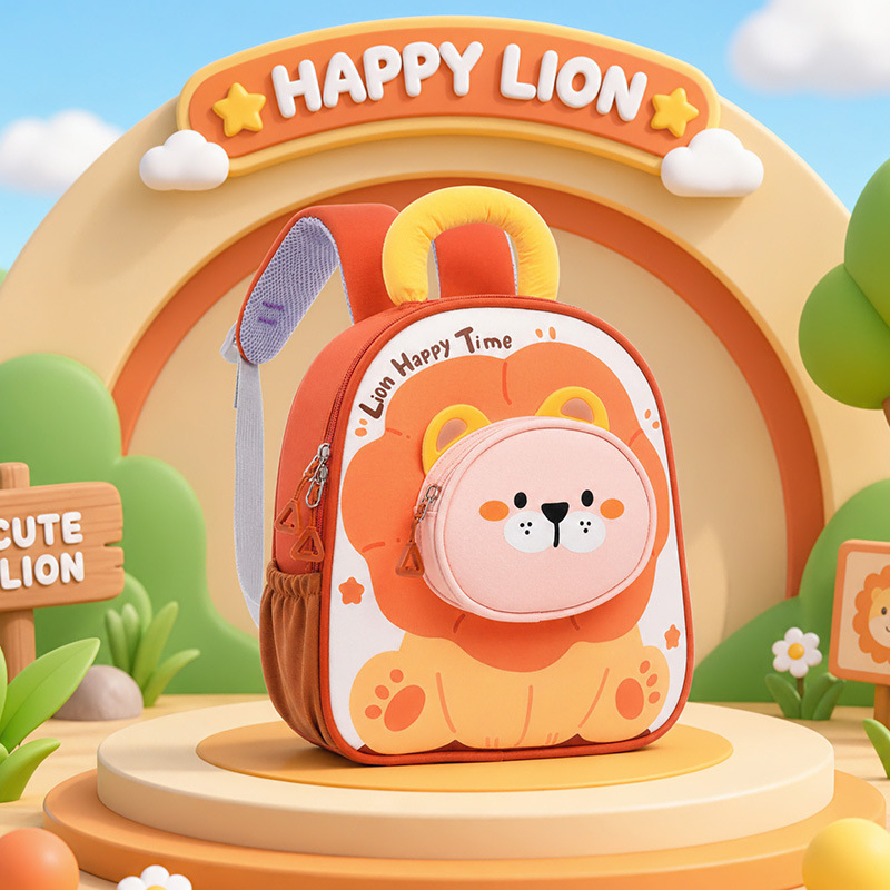 New Cartoon Childrens School Bag Lightweight And Cute For Girls photo 6