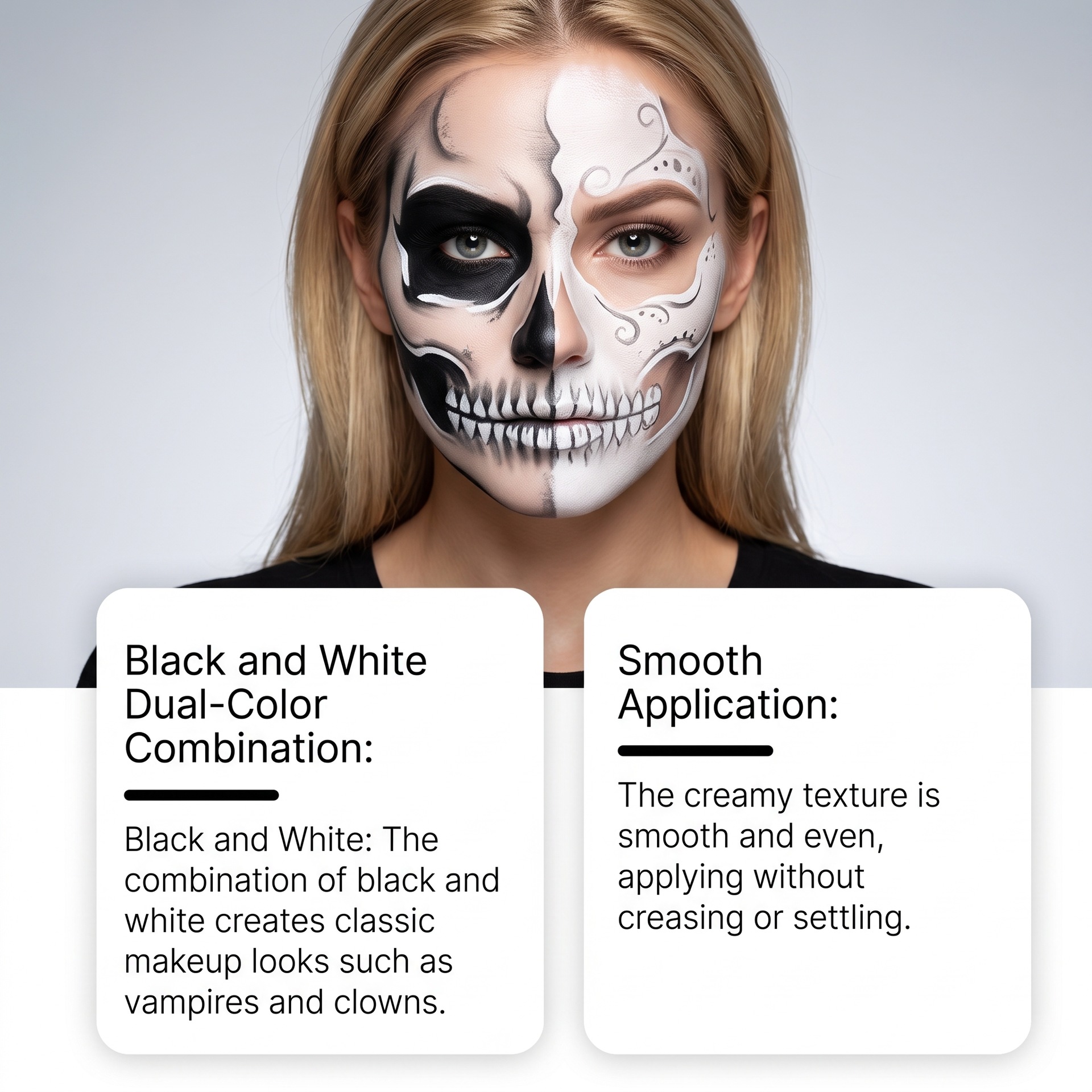Halloween Vampire Clown Makeup Face Painting photo 5