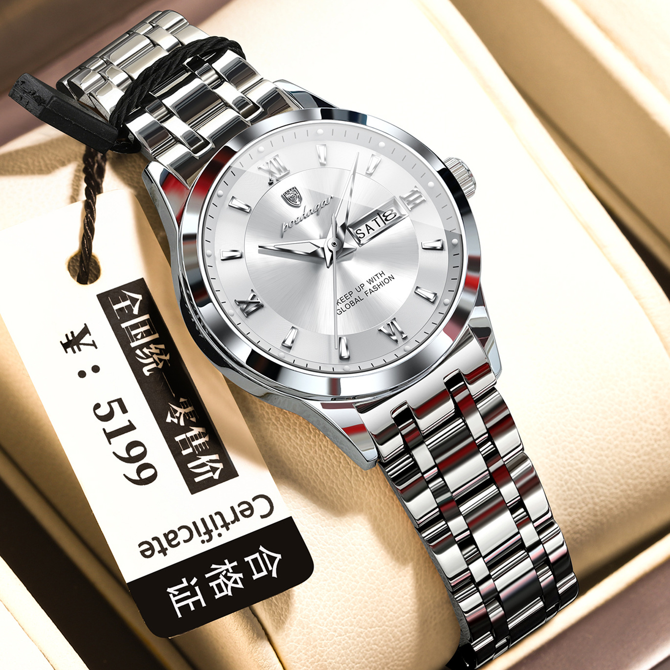 Waterproof Womens Watch Luminous Business Quartz photo 6