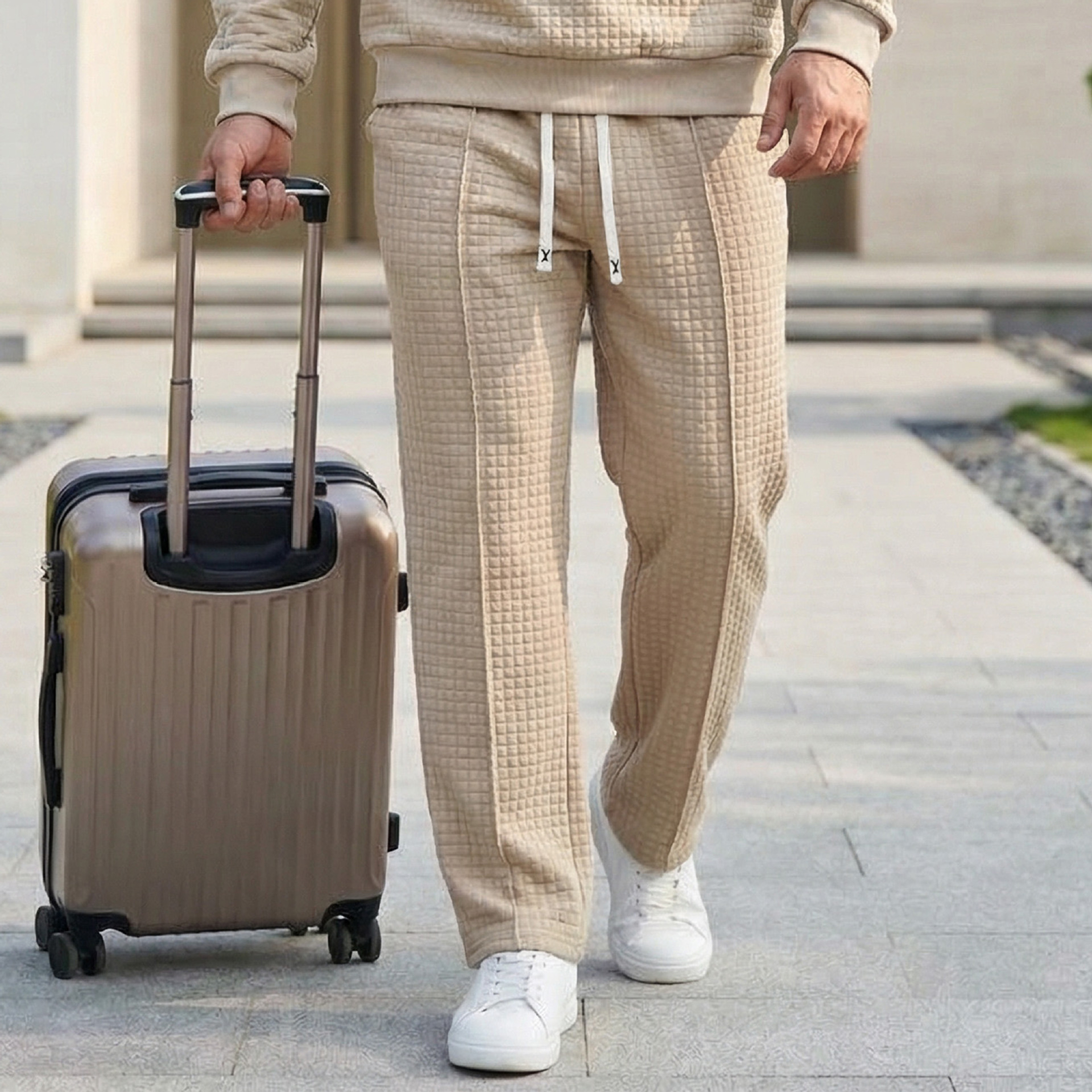 New Spring Autumn Trousers With An Elastic Waist Loose-fit Outdoor Pants For Men photo 7