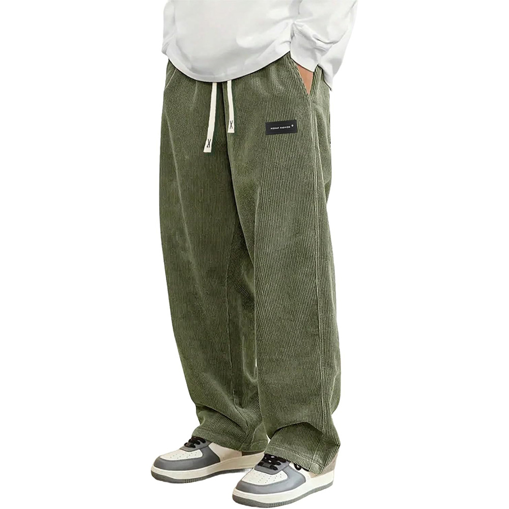 Men Loose-Fit Drawstring Pocket Trousers photo 2