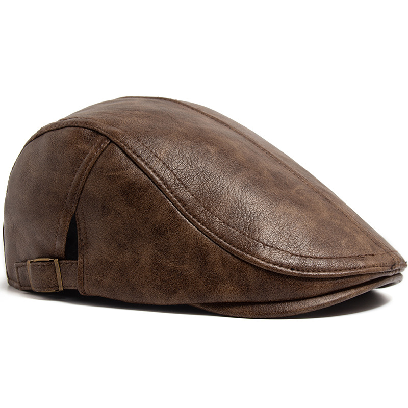 British-style Vintage Thickened Warm Mens Beret photo 2