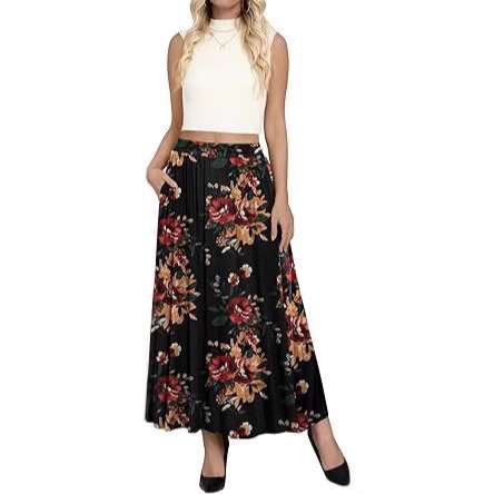 Women's High-waisted Four-season Belt Pockets Slimming Design photo 2