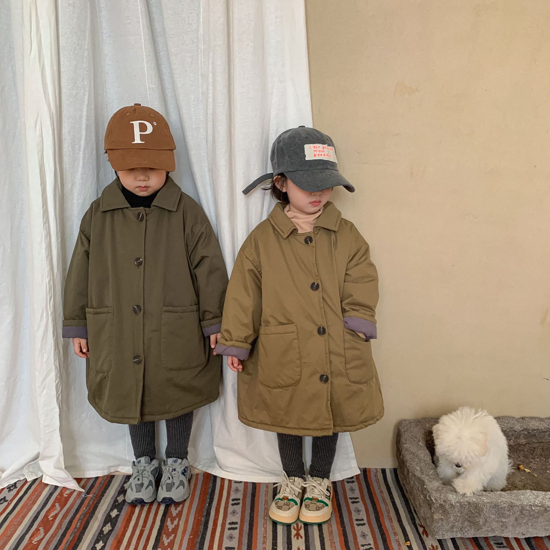 Mid-length Padded Cotton Coat For Little Girls Extra Warm And Thick photo 6