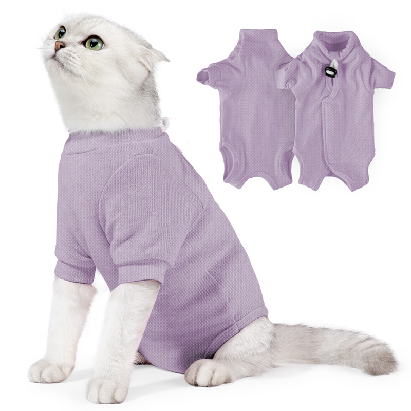 Post-Operative SpayNeuter Recovery Breathable Body-Fitted Two-Leg Style For Cats And Dogs photo 2
