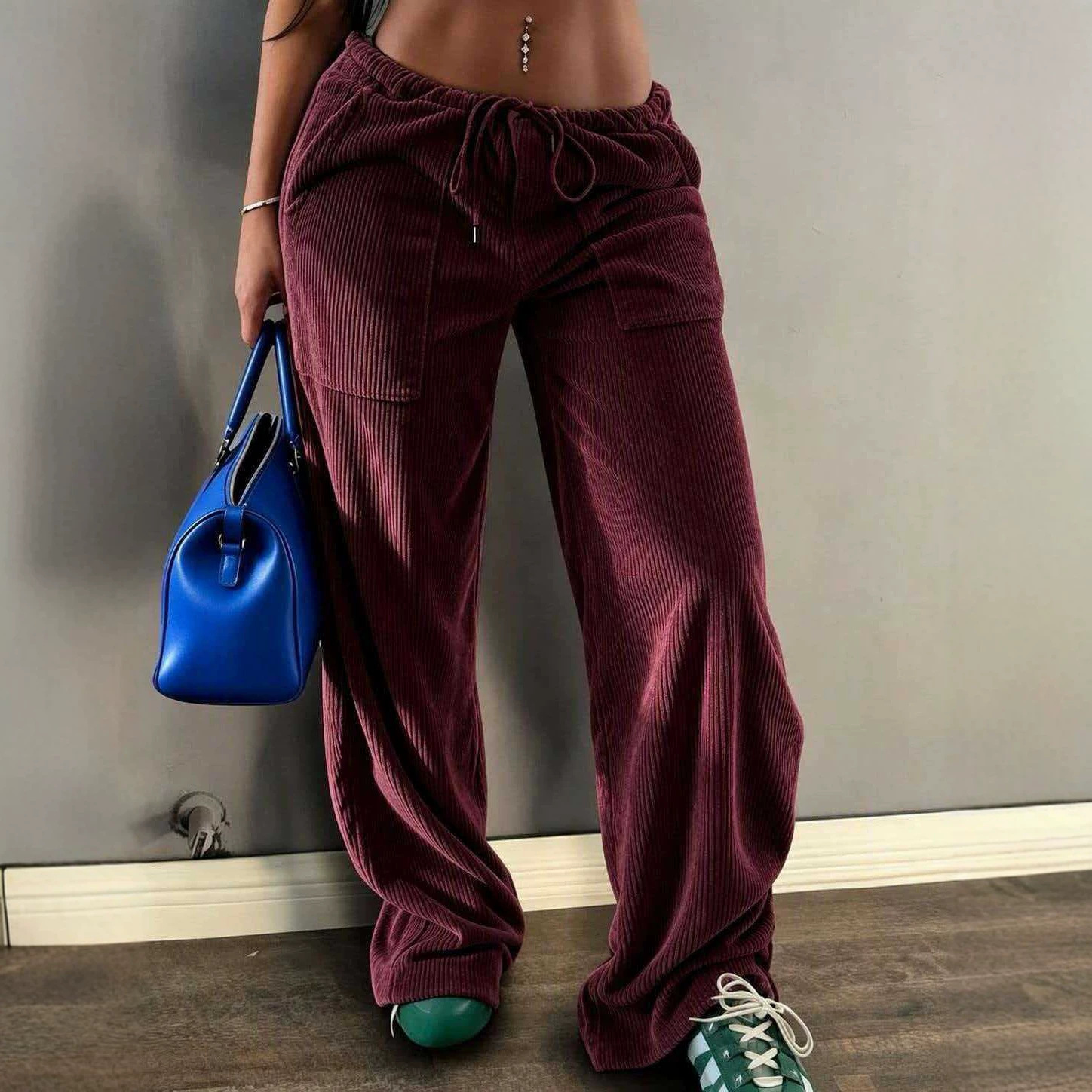 Pocket Casual Women's Floor-length Pants photo 3