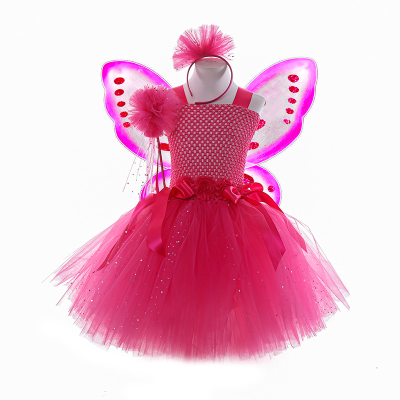 Halloween Costume Sequin Girls' Dress Set photo 5