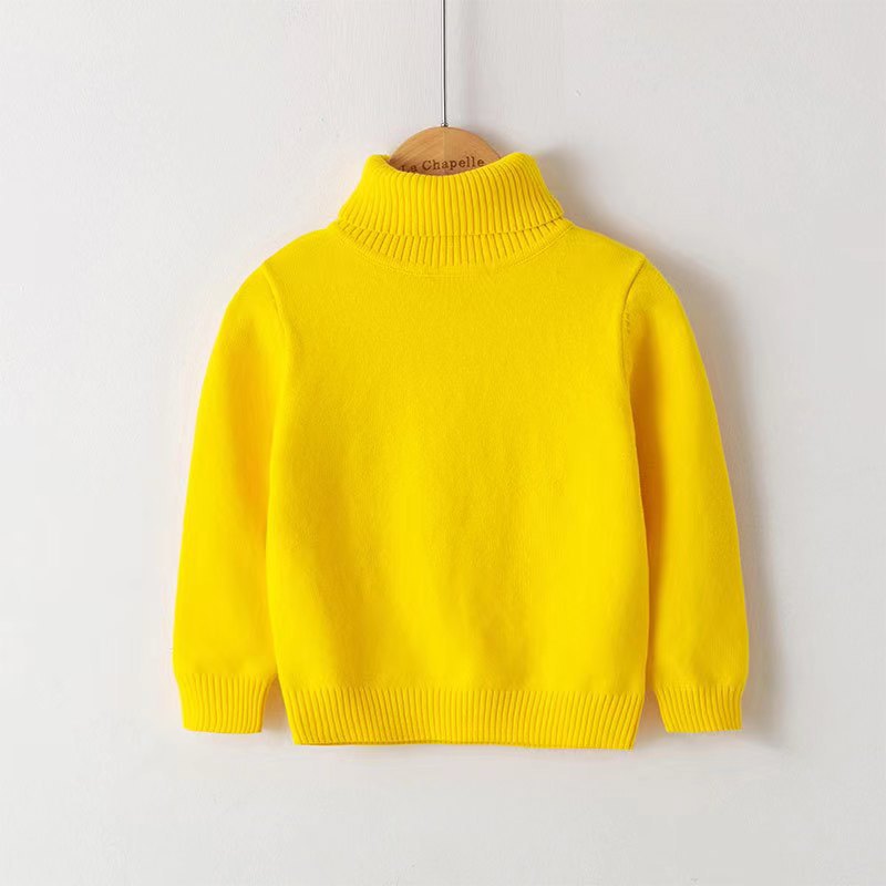 Solid-color Knit Bottoming Shirts For Boys And Girls Children's Clothing photo 6