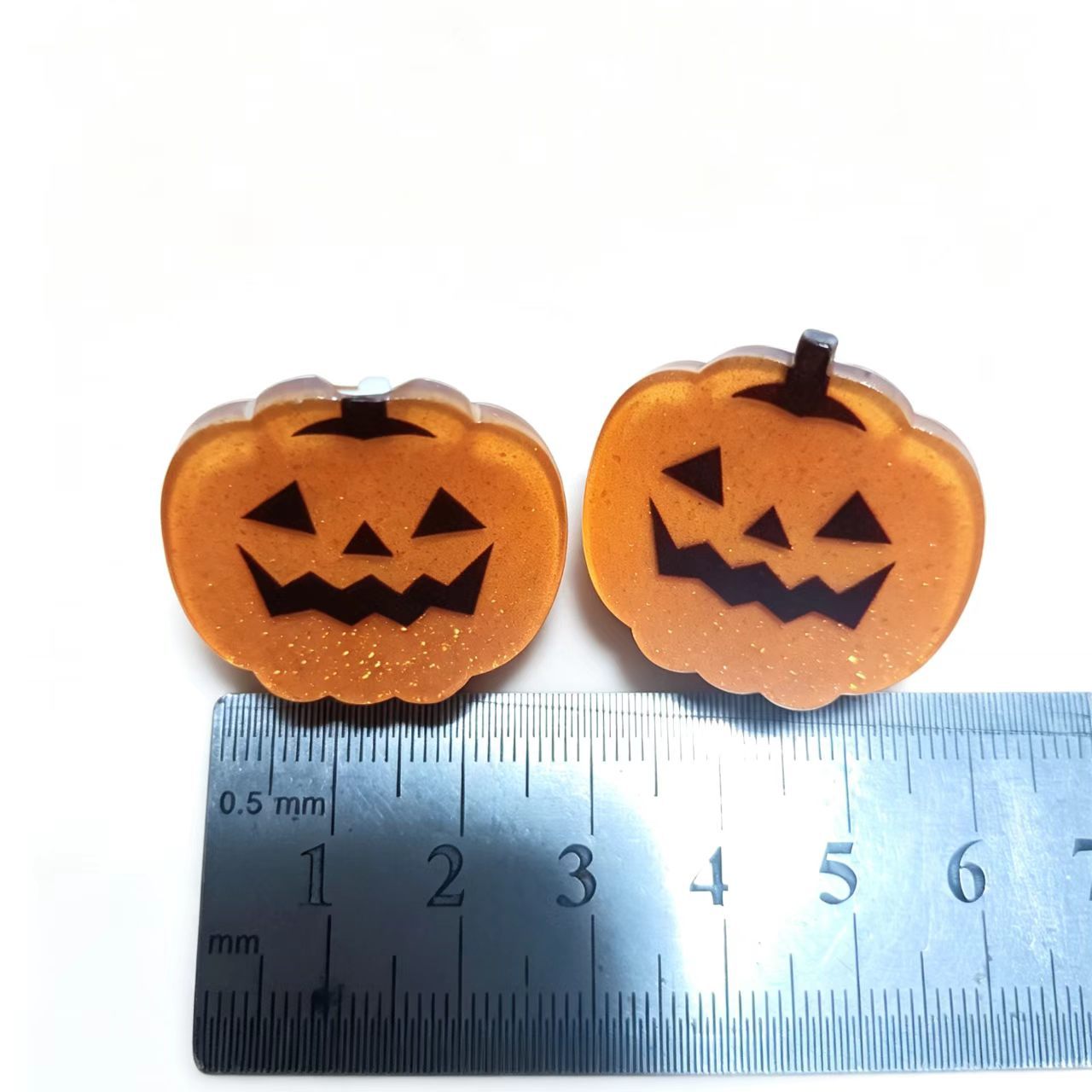 Cute Spooky Pumpkin Head Hair Clip For Halloween photo 3