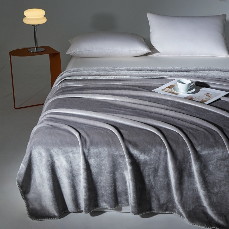 Light Luxury Solid Color Casual Blanket Rug photo 3