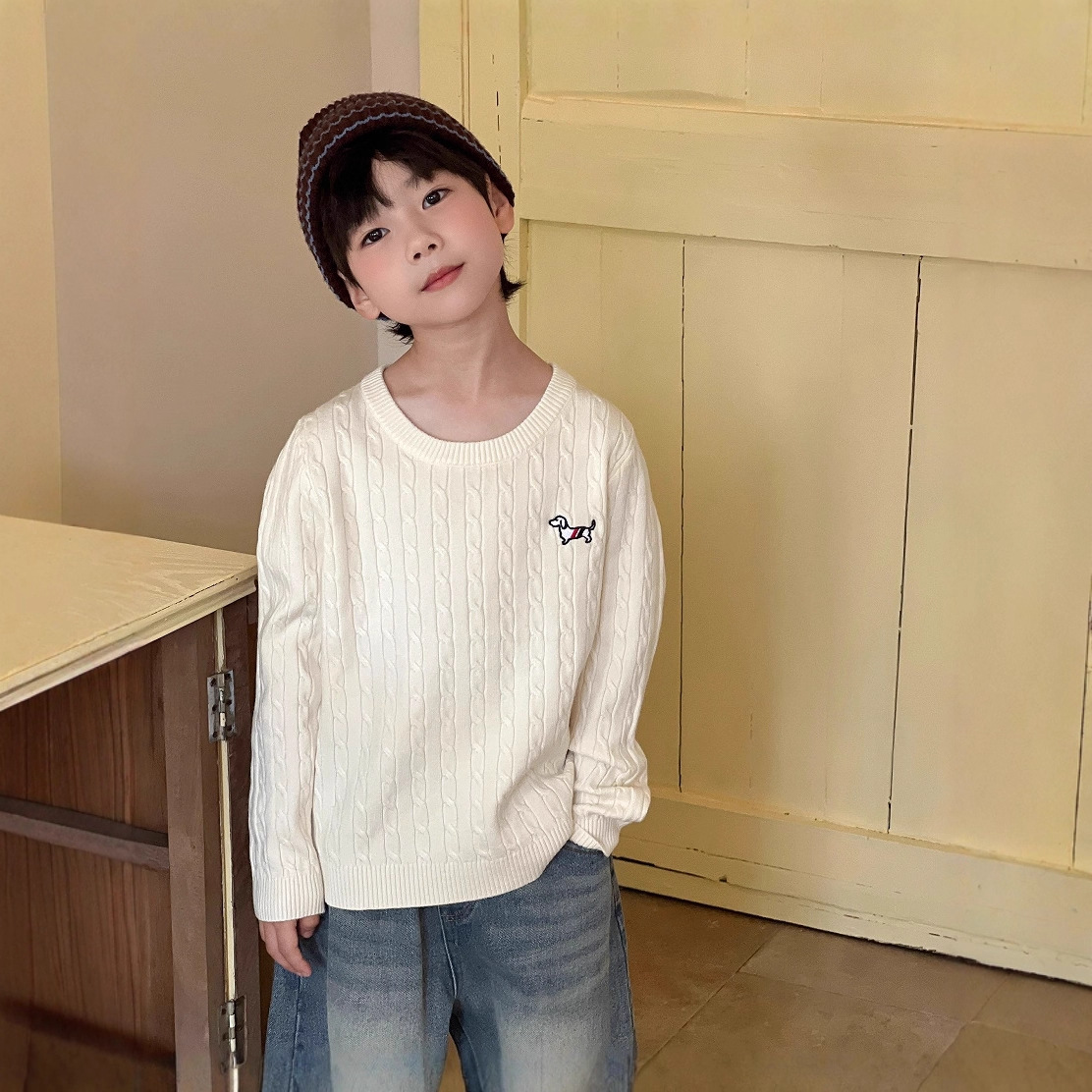 AutumnWinter Cable-Knit Sweaters For Boys And Girls photo 5
