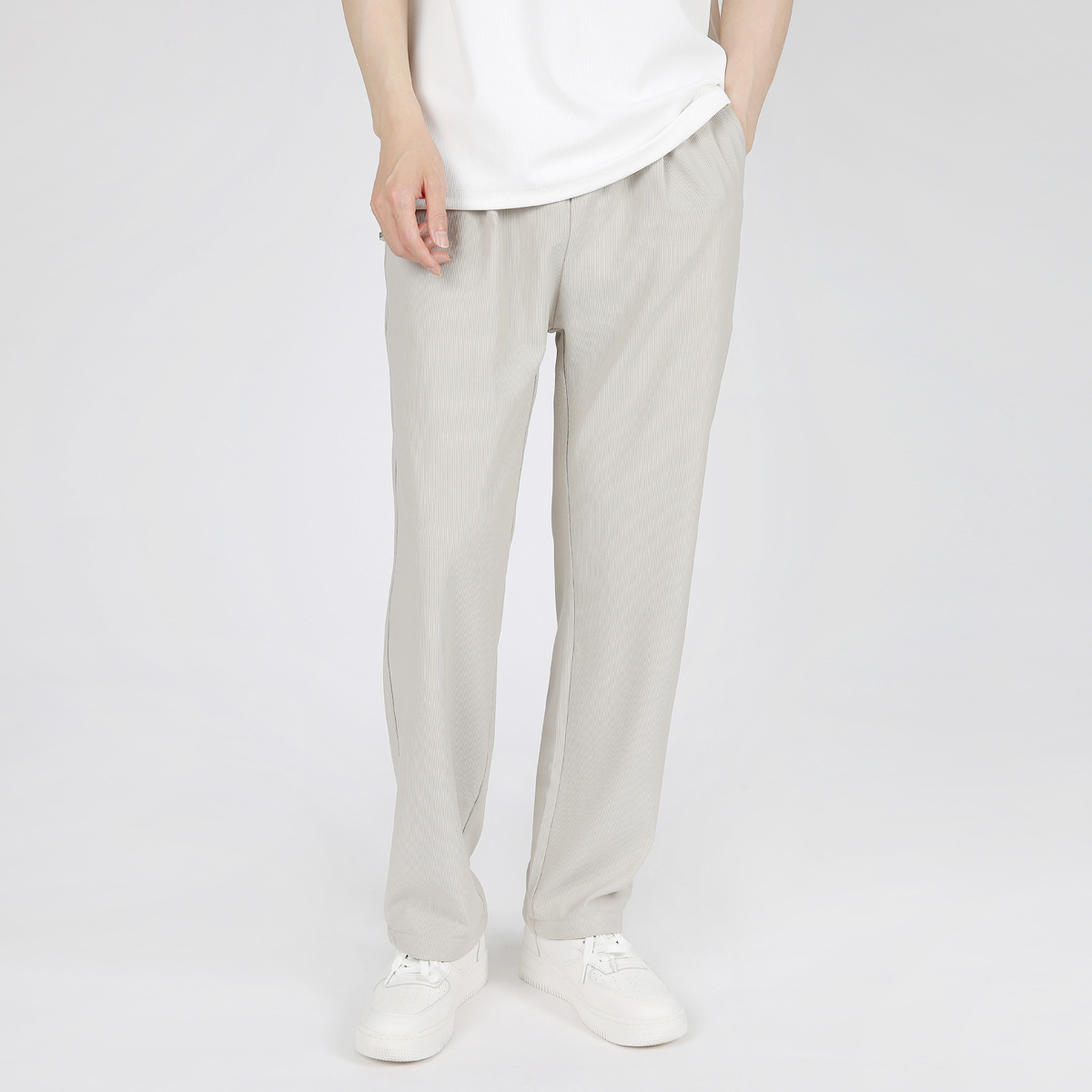 Casual Drawstring Mens Slimming Loose-fitting Trousers photo 4