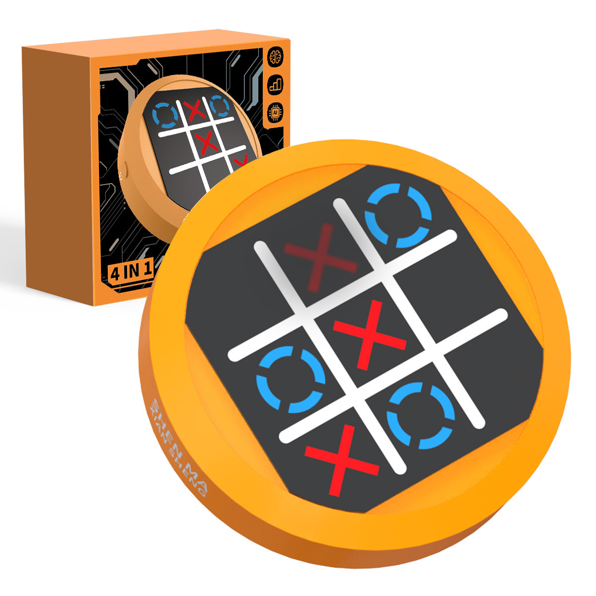 Super Tic-Tac-Toe 4-in-1 Memory Training Handheld Game Console photo 4