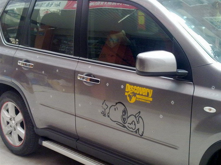 Large-sized Simulated Bullet Hole Car Sticker photo 4